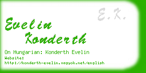 evelin konderth business card